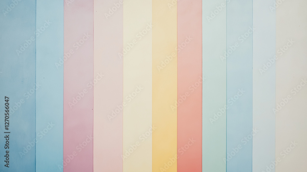 Poster abstract pastel stripes: vertical bands of soft pastel colors create a calming and visually appealin