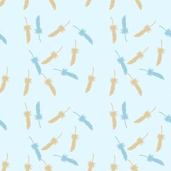seamless pattern with soccer players