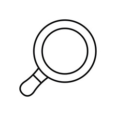Magnifying Glass icon isolated on a white background. Vector illustration.