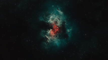 Fototapeta premium Cosmic Nebula Cloud Formation of Gas and Dust in Deep Outer Space Science Exploration and Discovery