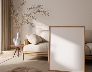 ISO A Frame Mockup for Stylish Living Room Wall Art