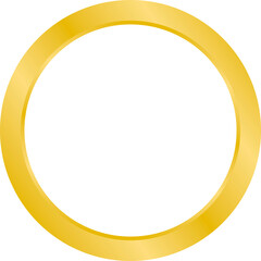 gold circle luxury ring transparent background