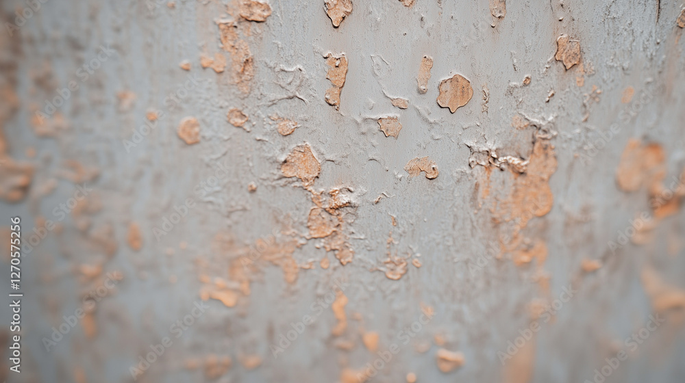 Poster decaying paint texture: macro shot of a textured surface with peeling paint, revealing layers of col