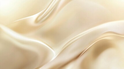 Obraz premium Elegant Soft Beige Satin Fabric with Subtle Waves and Texture