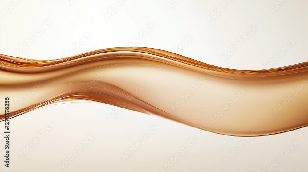 Poster flowing silk abstract: a close-up view of a flowing, rippling abstract with silk-like textures and a