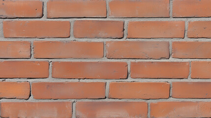 Obraz premium Textured Brick Wall: A close-up view showcases the textured surface of a brick wall. This image captures the warmth of the brick, with its classic and timeless aesthetic.
