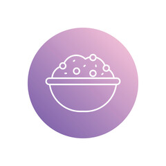 Stuffing icon isolated on a white background. Vector illustration.