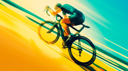 エネルギッシュなペダルアクション｜スピード感満載の自転車競技