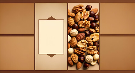 dry fruits nuts background wallpapers ai 