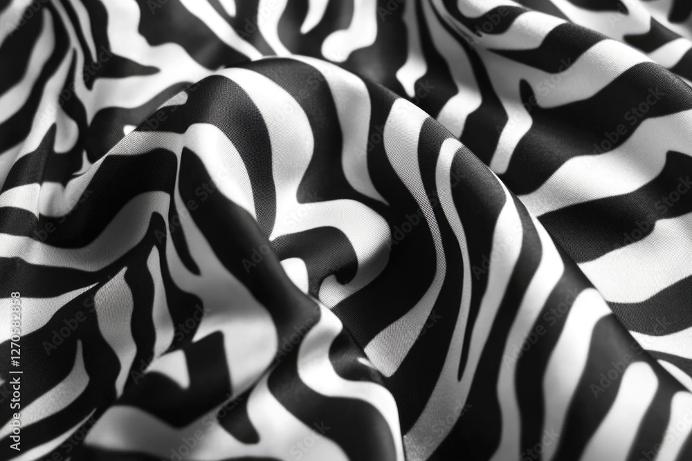Poster this image shows a close-up view of zebra stripes, which are often used in textile designs for their
