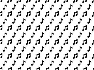 Music note pattern in Black style vector