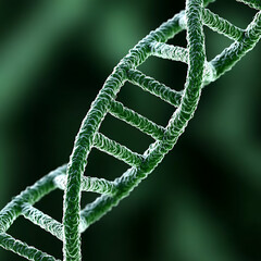 Detailed Molecular Strand Visualizing Genetic Code and Scientific Structure for Research