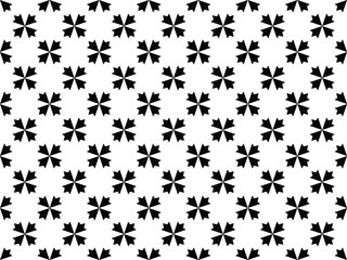 Obraz premium Blossom flower pattern in Black style vector