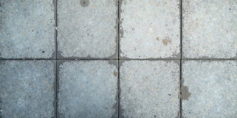 High-resolution image depicting a detailed view of a textured pavement surface composed of multiple square tiles, showcasing a range of subtle color variations and minor surface imperfections.