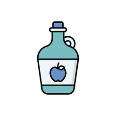 Cider  icon isolated on a white background. Vector illustration.