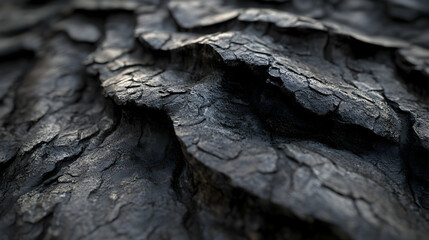Dark tree bark texture, close-up, outdoor, sunlight