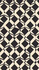 Fototapeta premium Abstract Black and Beige Diamond Pattern