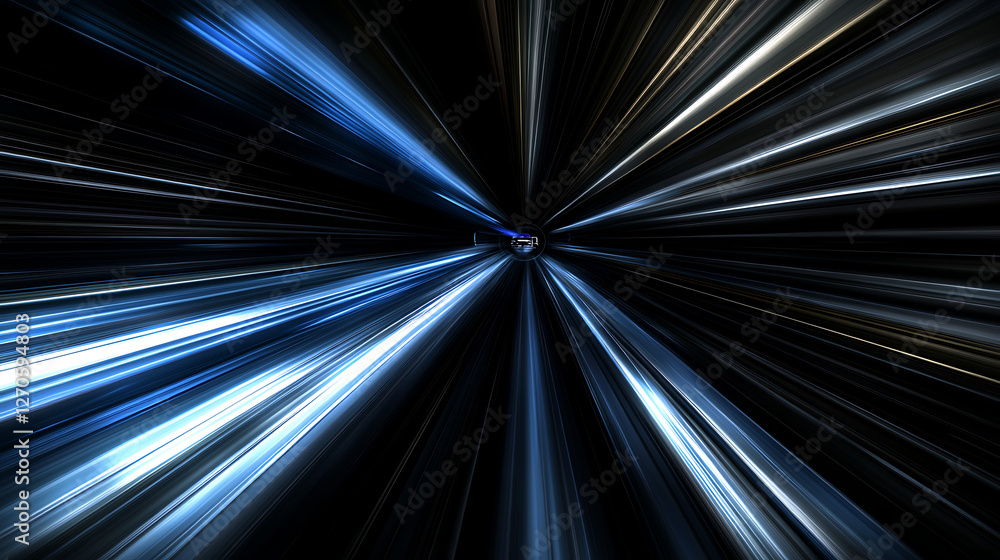 Poster dynamic linear light burst animation digital art visual effect background technology scifi abstracti