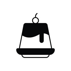 Custard  icon isolated on a white background. Vector illustration.