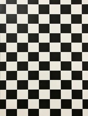 Black and White Checkerboard Pattern