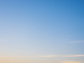 2月の夕暮れの空と雲07