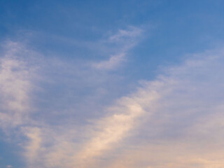 2月の夕暮れの空と雲13