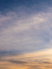 2月の夕暮れの空と雲22
