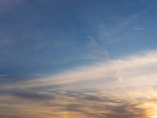 2月の夕暮れの空と雲29