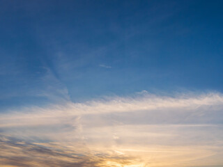 2月の夕暮れの空と雲35
