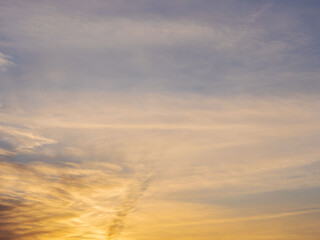 Obraz premium 2月の夕暮れの空と雲49