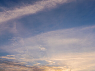 2月の夕暮れの空と雲52