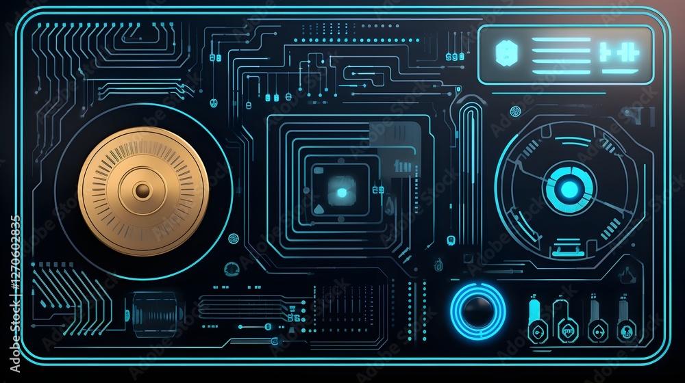 Aufkleber a sleek and innovative futuristic digital payment interface that utilizes biometric security feature