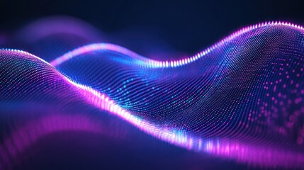 Abstract Glowing Wave