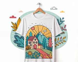 abstract graphic T-shirt