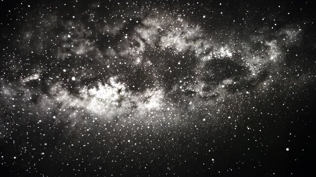 luster of stars in the deep space