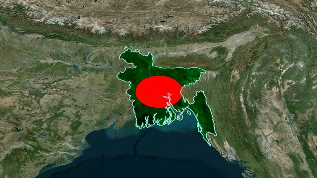 bangladesh map animation video,  3d map animation