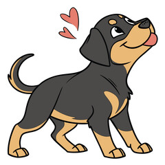High Quality Rottweiler Dog Vector