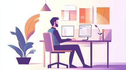 Online Remote Video Conference Webinar Meeting, 