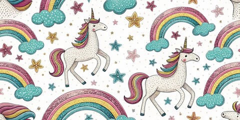 Obraz premium Glitter Toy Texture Fashion Illustration, Unique Sparkle Pattern Design, Shimmer Fabric Print