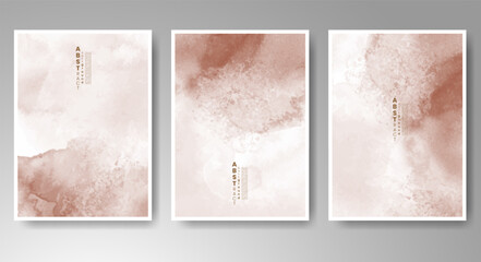 Set of bright colorful vector watercolor background. Design for your date, postcard, banner, logo. 