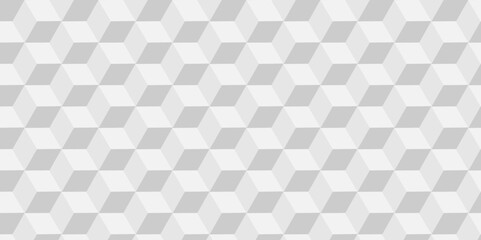 Minimal cubes geometric tile and mosaic wall grid retro digital hexagon technology wallpaper background. white and gray block cube structure backdrop square triangle texture vintage design.	
