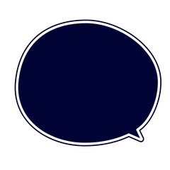 シンプルな丸い吹き出し
