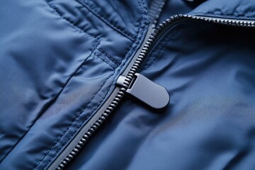 Sleek design of waterproof jacket highlights functional zippers