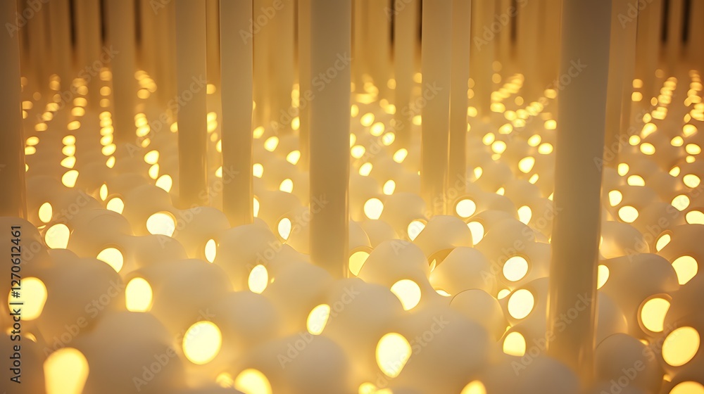Poster a vibrant abstract composition highlighting the intricate textures and patterns of pvc pipes under c