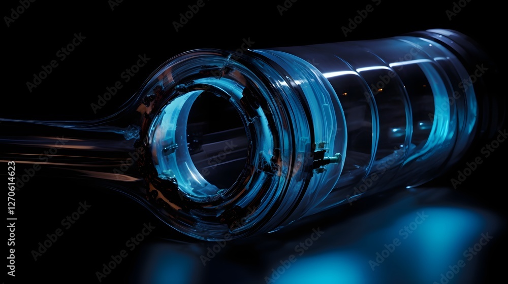 Poster detailed cross sectional view showcasing the smooth and efficient water flow inside a pvc pipe highl
