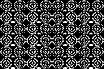 Geometric, seamless,pixel traditional ethnic, thai pattern, fabric pattern for textiles, rugs, wallpaper, clothing, sarong, batik, wrapping, embroidery, print, background, cover, illustration, vector.