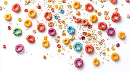Cereal isolated on white background