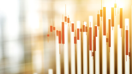 Analyzing market trends with graphs business sector digital insights modern office data visualization