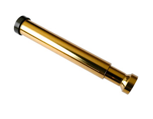 Fototapeta premium Gold telescope isolated on transparent background