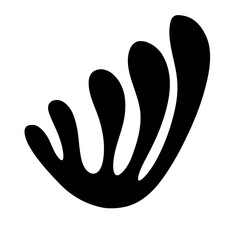 
Abstract plant leaf art freehand doodle. Organic leaves cartoon background, simple nature shapes in vintage.
